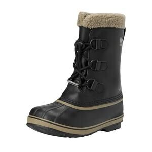 Sorel Kids Yoot Pac TP Snow Boots US 2 EU 33 Black Waterproof GUC